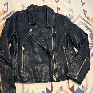 Faux Leather Moto Jacket